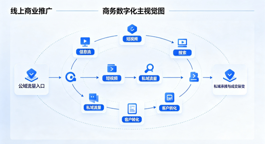 江阳区线上商业推广怎么做？全域流量闭环搭建与低成本转化实战指南